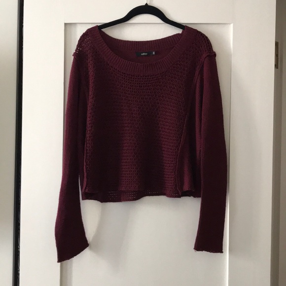 Maroon Knitted Sweater - Picture 1 of 3